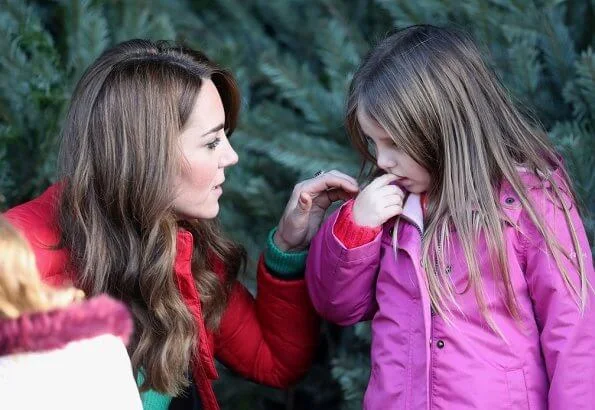 Kate Middleton wore Perfect Moment mini duvet ski jacket. Peterley Manor Farm to take part in Christmas activities