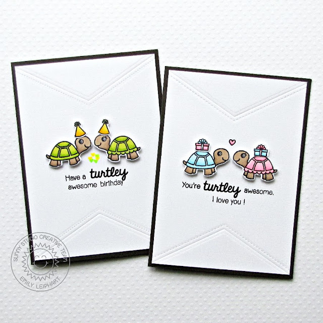 Sunny Studio Stamps: Turtley Awesome Birthday Cards for Kids by Emily Leiphart.