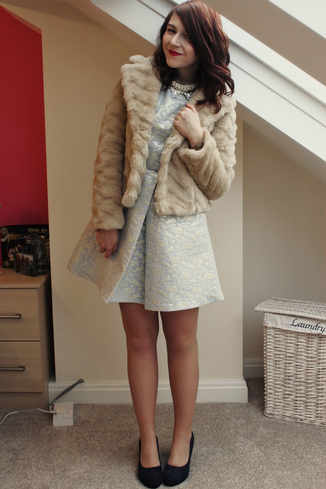 orange dress with cutouts