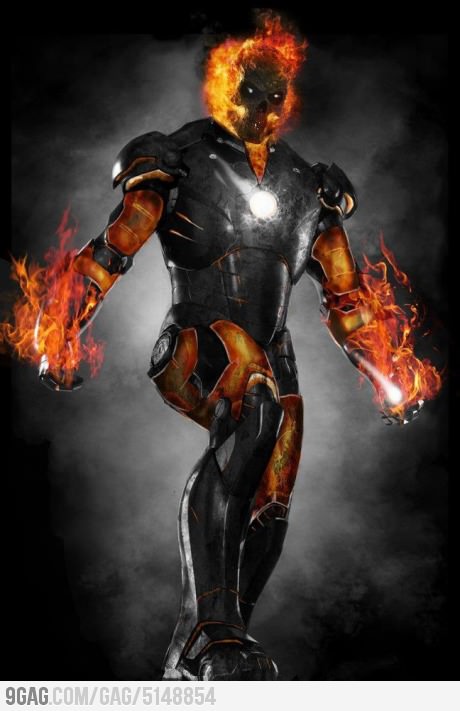 Marvel Discovery: Mashup: Homem de Ferro e Motoqueiro Fantasma