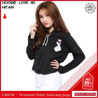 MNF052J101 Jaket Bl Wanita Kecil Love Crop Hoodie 2019 BMGShop