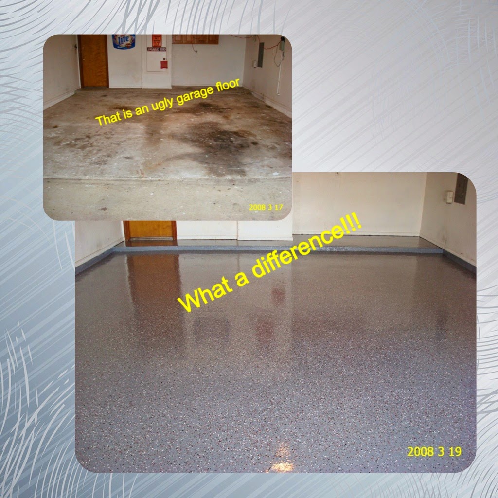 Epoxy Floor Coatings Ugly garage floor brought back to life