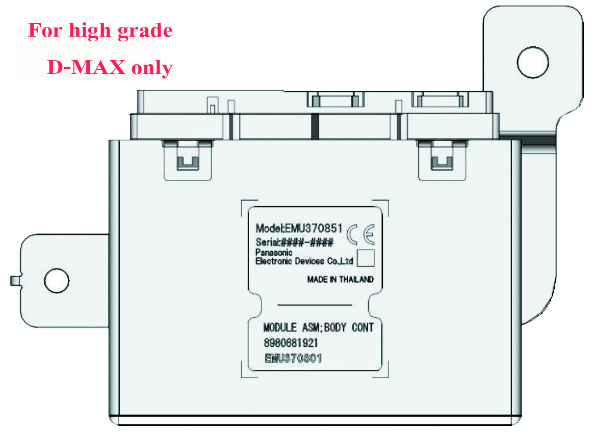 TECHNIC AUTO CAR Isuzu Dmax Body Control Module