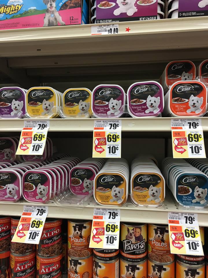 WNY Deals and ToDos Cesar Dog Food just 0.44 each at Tops