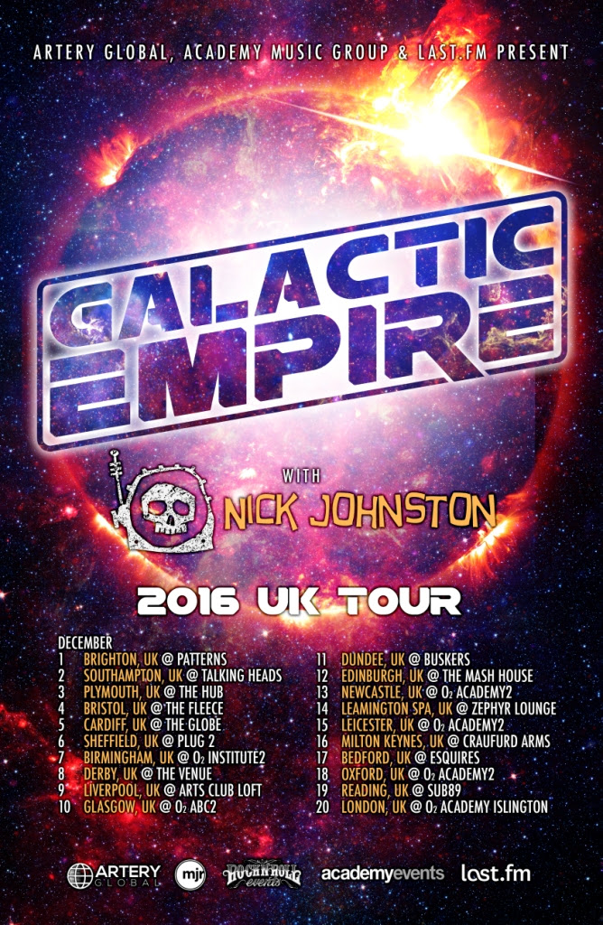 metal hobbit speaks star wars band galactic empire to strike tour galaxy flyers band music