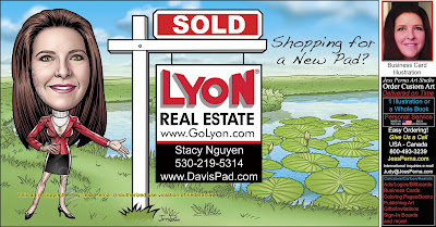 Real Estate Agent Sold Signs Business Cards