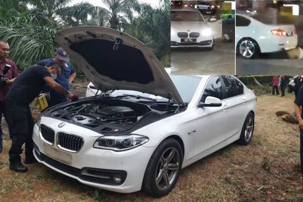 Kes Bunuh Stesen Minyak Taman Pelangi Kereta Bmw Putih Ditemui Di Ladang Sawit Tanpa Nombor Plat Siakap Keli News