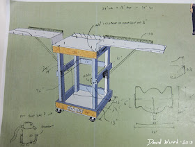 sketch miter saw, idea, shop vac, base plate