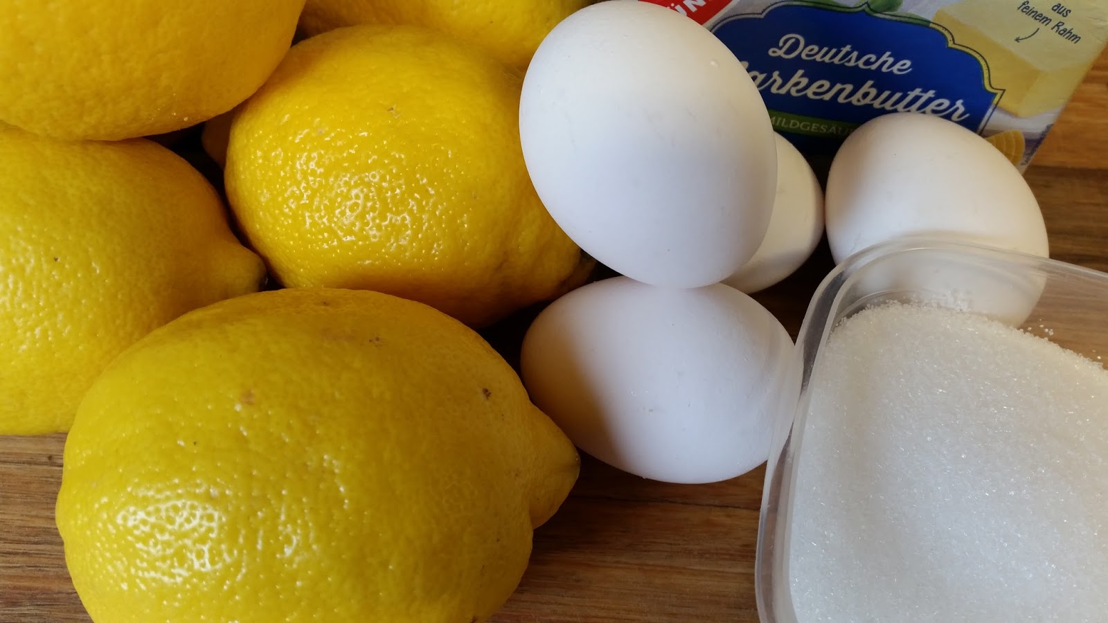 Zutaten für Lemon Curd