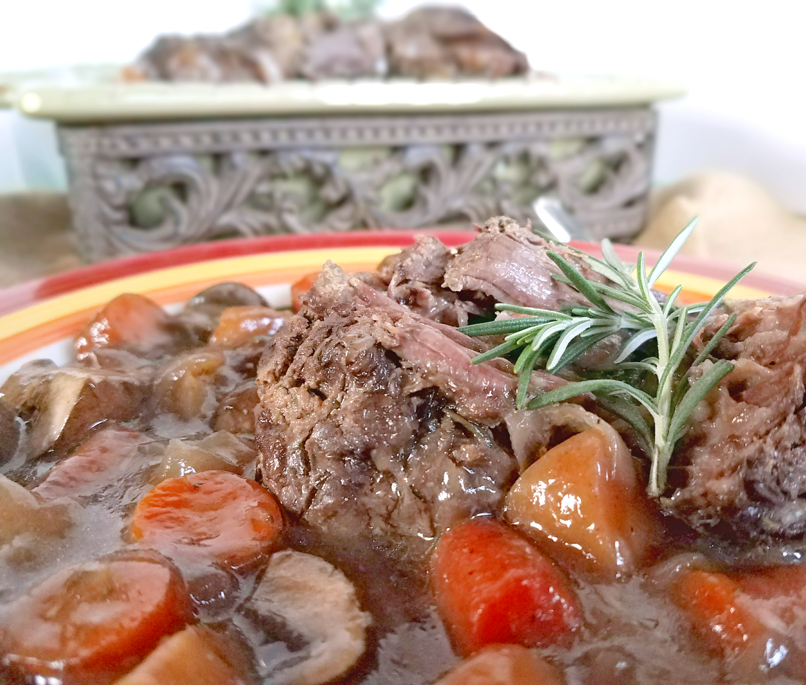 ForkTender Dijon Rosemary Pot Roast & Veggies Paleo, Glutenfree