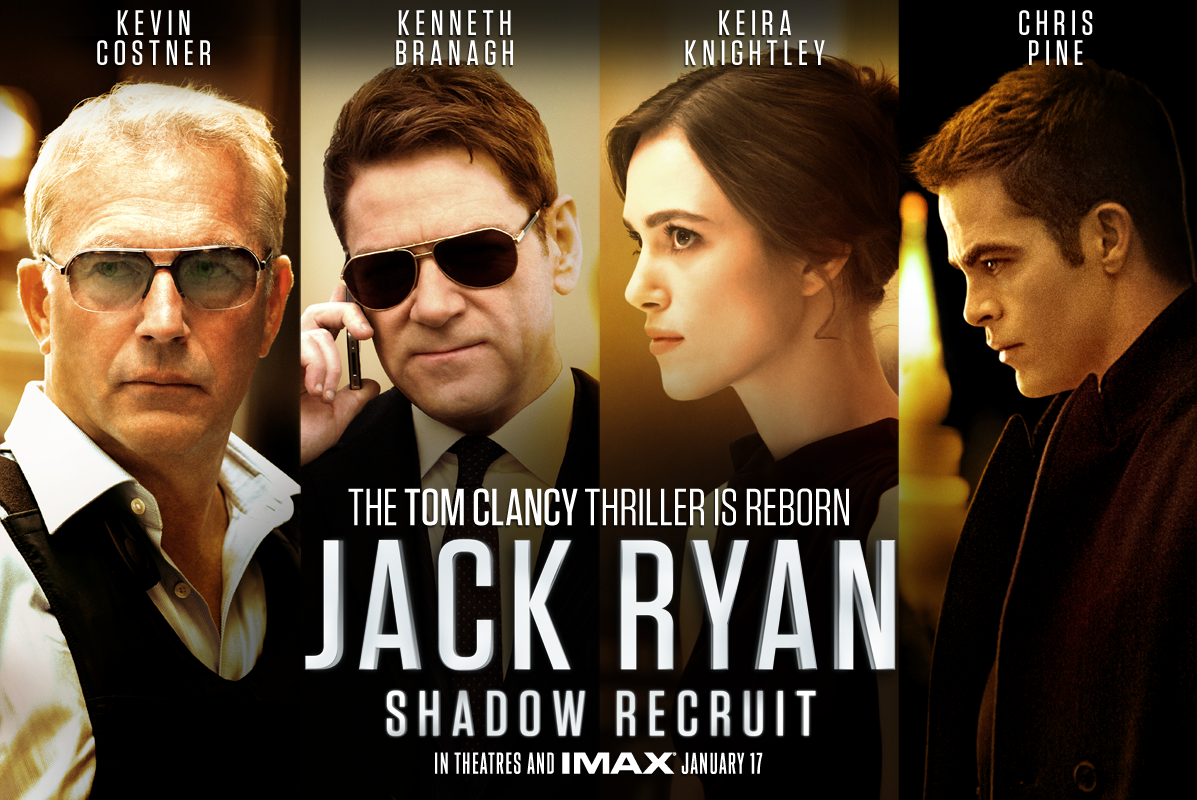 Rayo Verde Código Sombra Jack Ryan. Dirigida por Branagh. Con Kevin Costner, Chris Rayo Verde Código Sombra Jack Ryan. Dirigida por Branagh. Con Kevin Costner, Chris