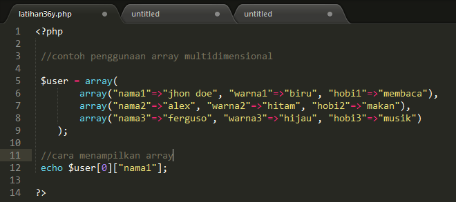 Mengenal Array pada PHP, Perbedaannya dengan variabel biasa, kelebihan ...