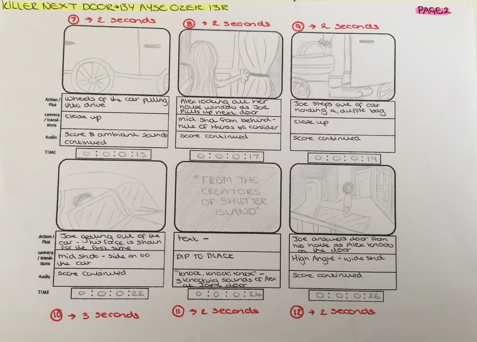 Ayse Ozer Advanced Production Story Board Final Draft