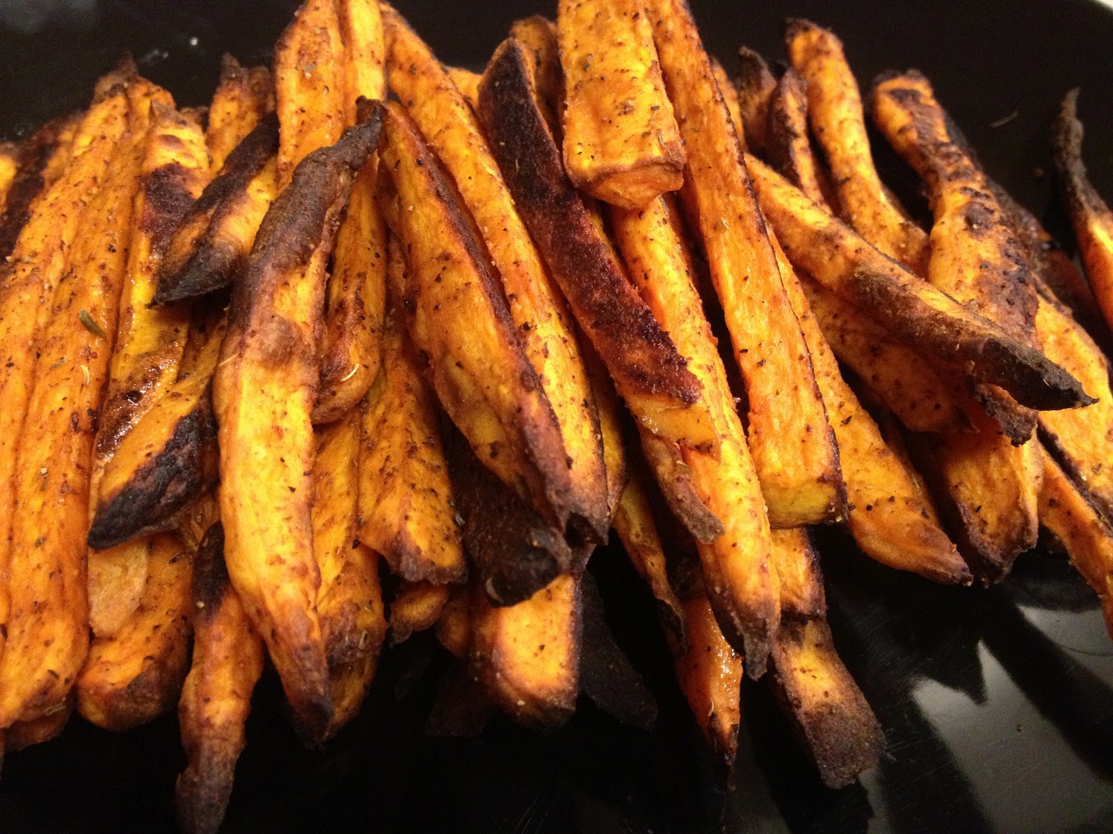 what's for sups? Spicy Baked Yam Fries