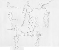 human drawing easy drawings basic shapes figure gesture figures practice sargent ben story
