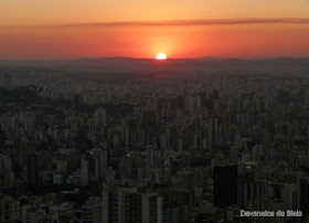 Pôr do sol no Mirante das Mangabeiras, em Belo Horizonte