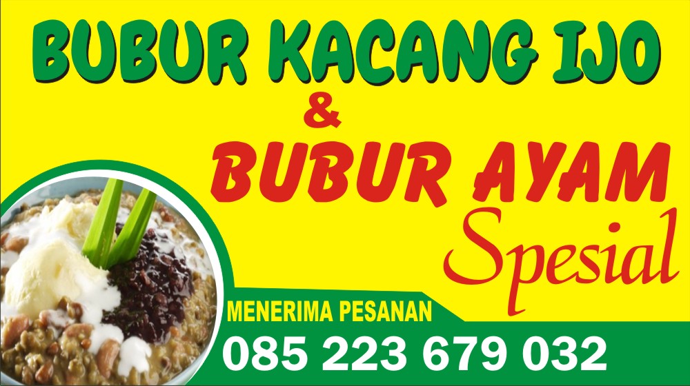 Contoh Spanduk Jualan Bubur Ayam desain banner kekinian Contoh Spanduk Jualan Bubur Ayam desain banner kekinian
