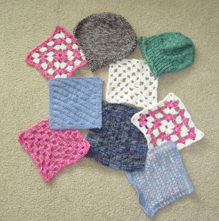 crocheted squares