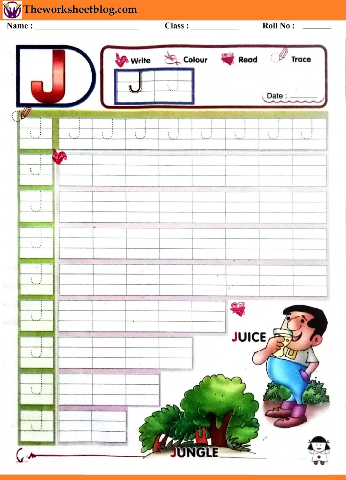 Alphabet tracing a-z worksheets - Theworksheetsblog