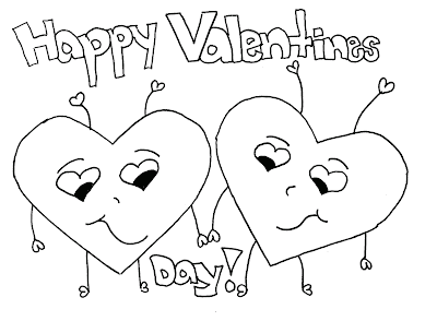 Happy Valentines Day Heart Coloring Pages
