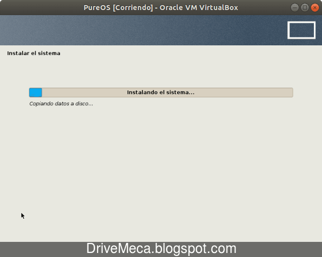Comienza la instalacion de PureOS Comienza la instalacion de PureOS