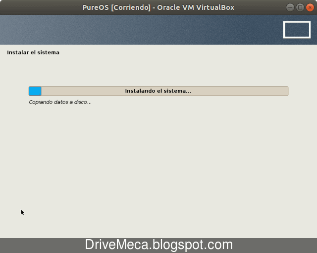 Comienza la instalacion de PureOS