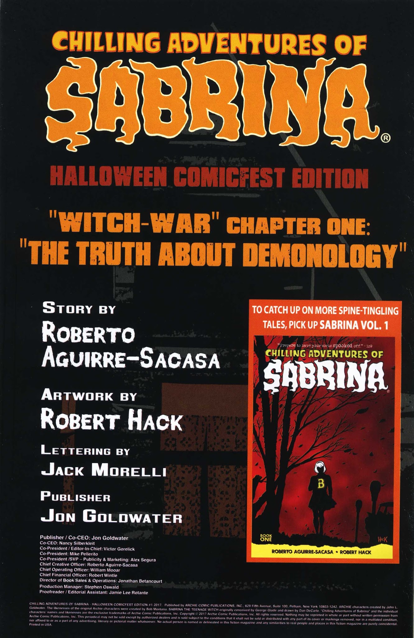 Chilling Adventures Of Sabrina Halloween Comicfest Edition Full Read