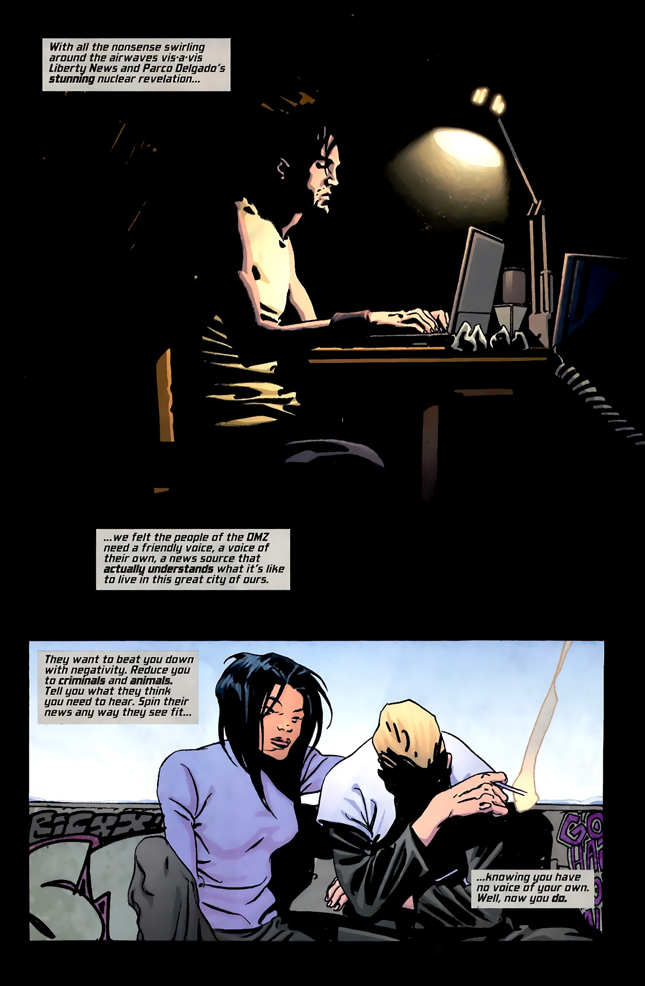 Read online DMZ (2006) comic -  Issue #46 - 21