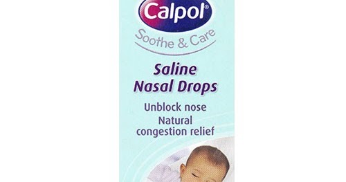 calpol soothe and care saline nasal drops
