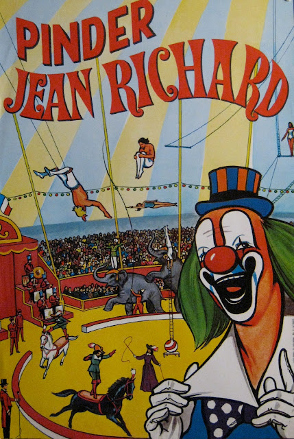 Affiche du cirque Pinder Jean Richard 1977 format magasin