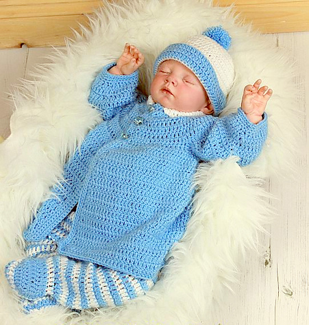 Baby coat Crochet pattern, baby pants crochet pattern, baby hat crochet pattern, baby clothing set crochet pattern #crochetbaby 