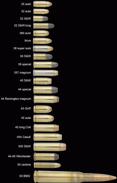 Ammo Size Chart Poster