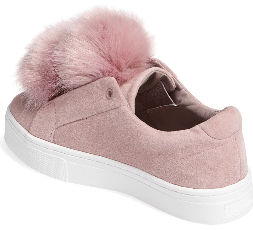 sam edelman leya fur sneaker