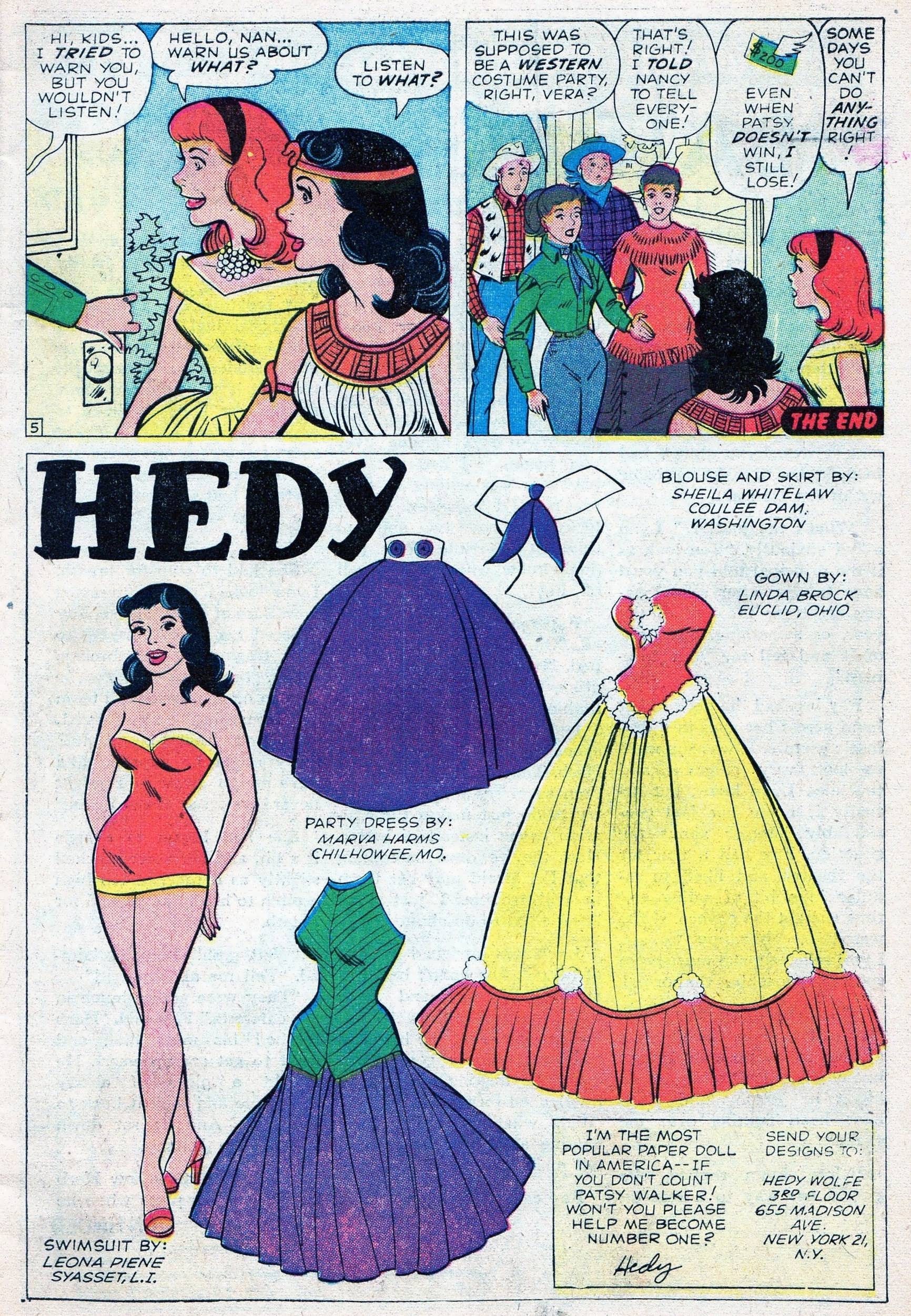 Read online Patsy and Hedy comic -  Issue #59 - 7