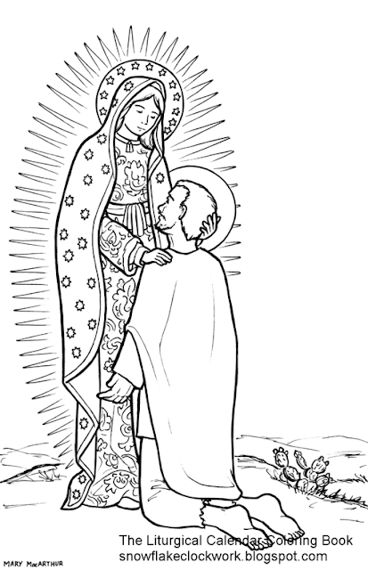 lady of guadalupe coloring pages - photo #10