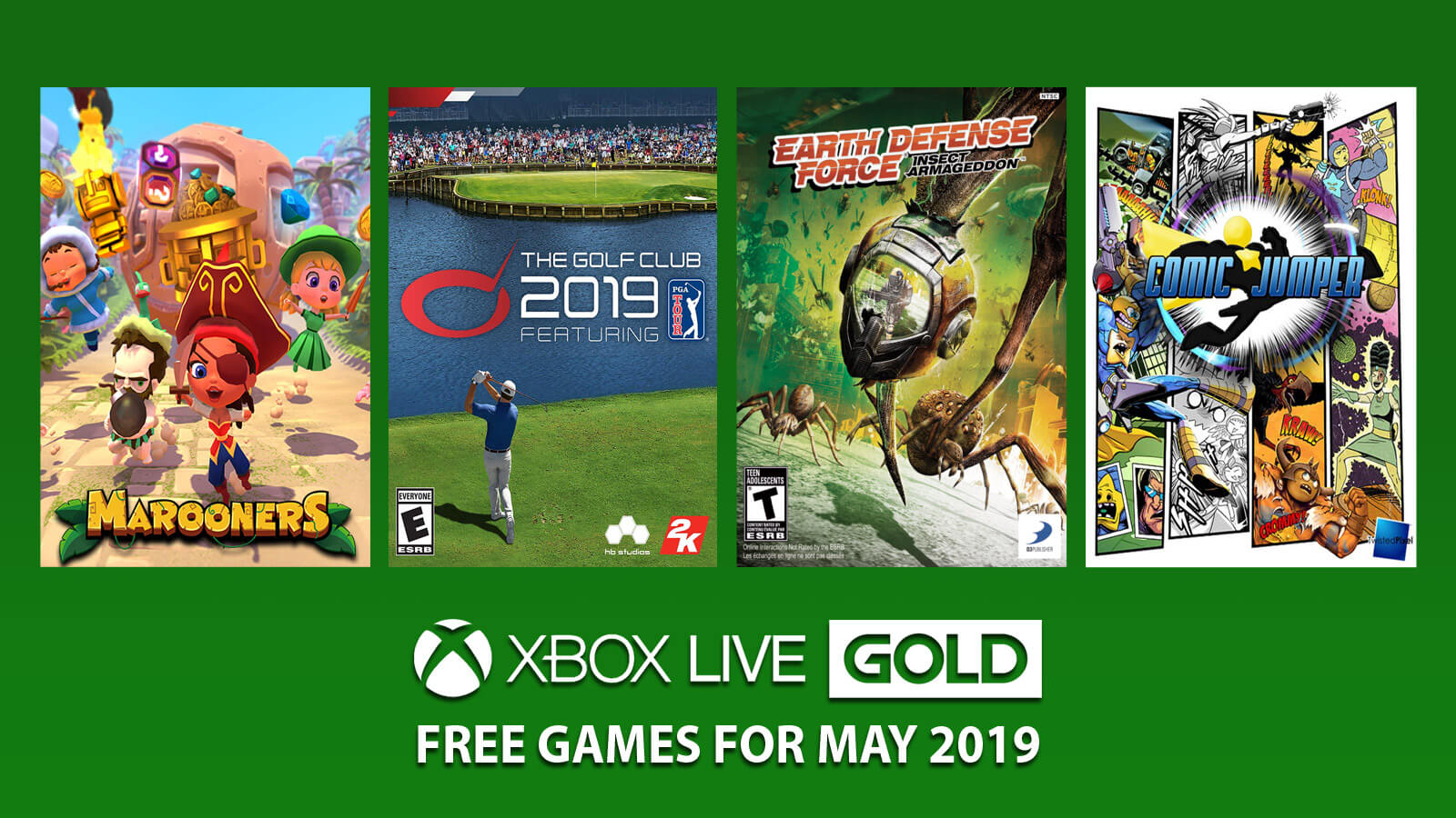Dømme Kontrakt Ansigt opad Xbox Live Gold Free Games for May 2019