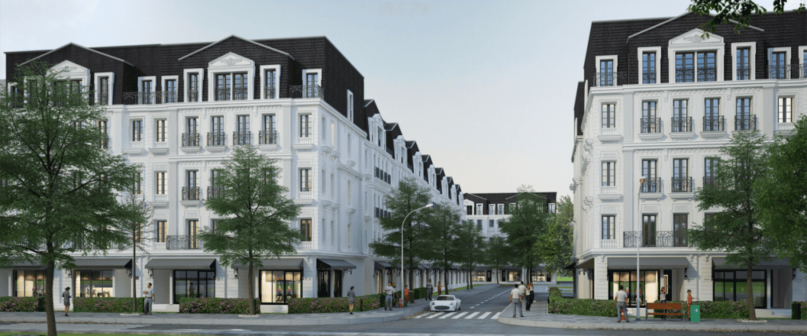 Quang cảnh tiện ích quảng trường khu dự án Belleville Hà Nội Quang cảnh tiện ích quảng trường khu dự án Belleville Hà Nội