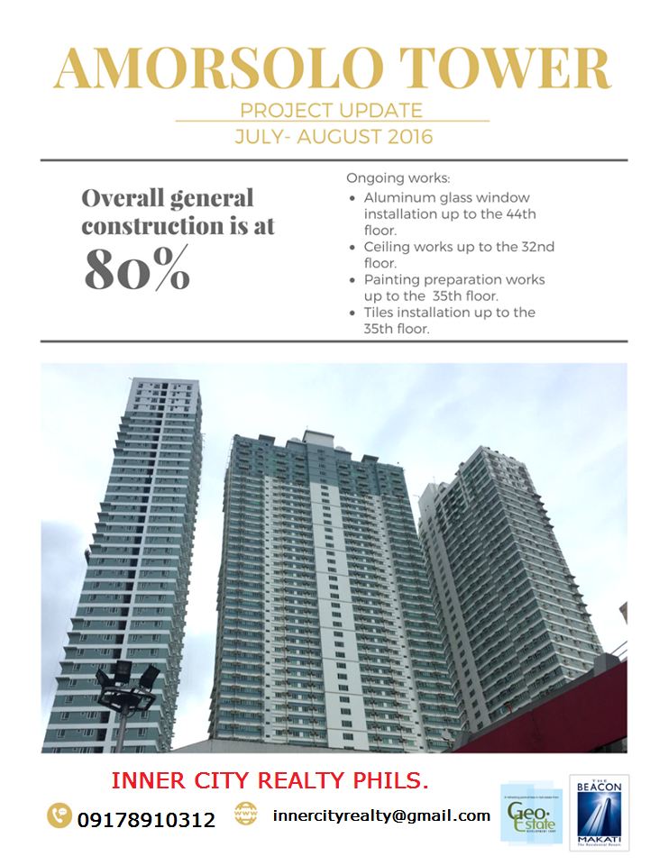 THE BEACON CONDOMINIUM MAKATI ARNAIZ TOWER (Tower 2) Ready For