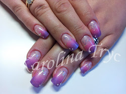 gel nail natural overlay nails uv designs acrylic crystal pretty