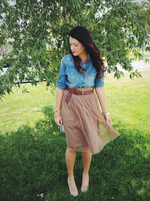 chambray + tulle | The Red Closet Diary
