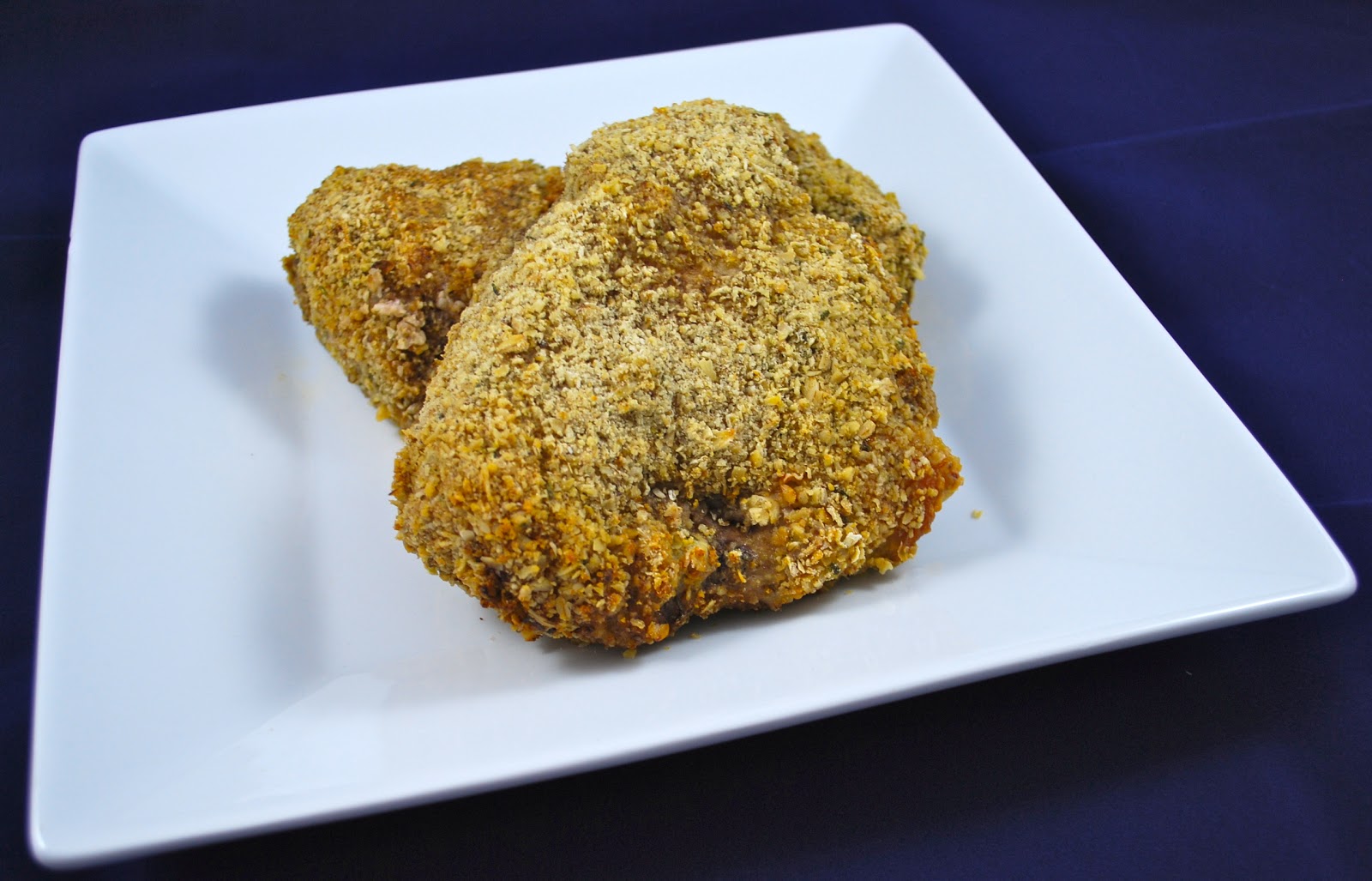 Carrie's Experimental Kitchen Oat and Walnut Baked Chicken