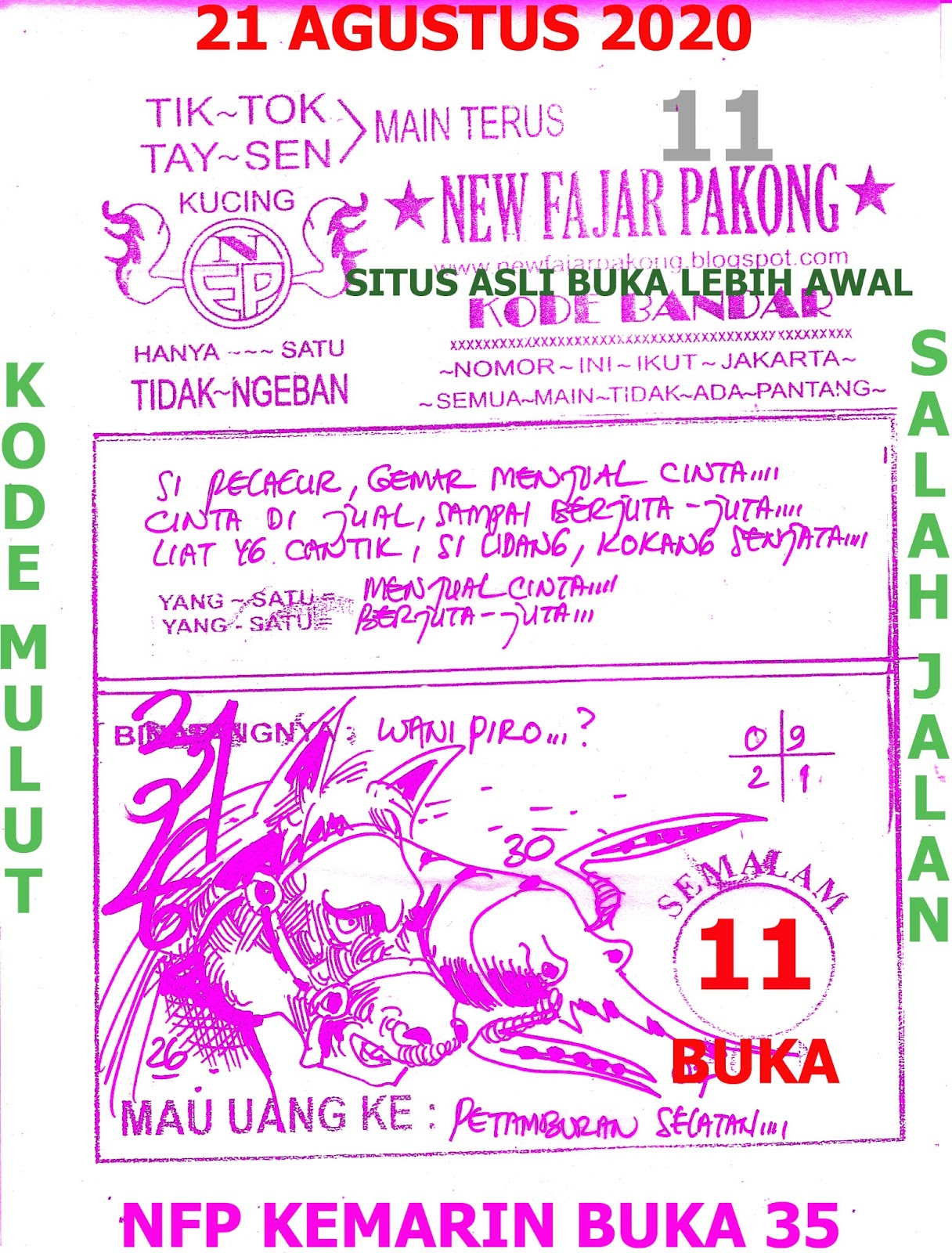 Prediksi Syair Hk 21 Agustus 2020 Keraton4d