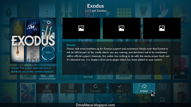 DriveMeca instalando y configurando Kodi paso a paso en español