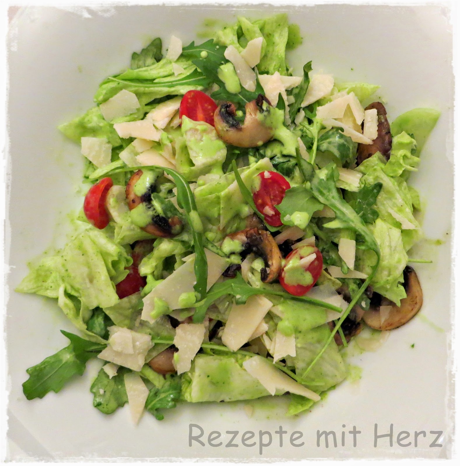 Rezepte mit Herz: Vapiano Salat mit Rucola Dressing