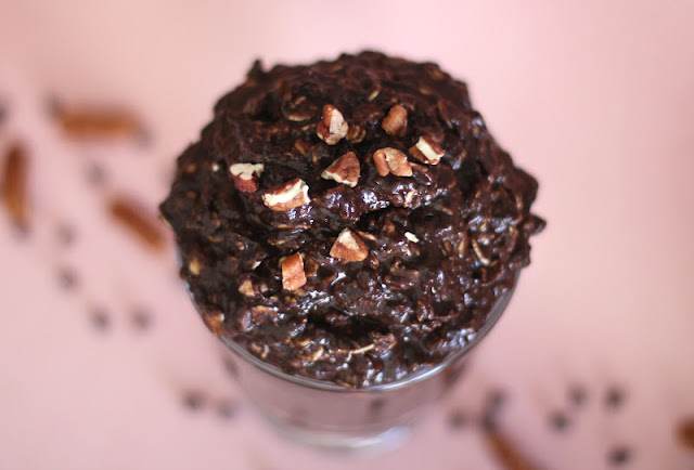 Healthy Chocolate Pecan Toffee Fudge Brownie Batter