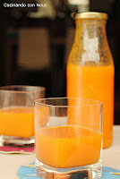 Zumo de naranja y papaya