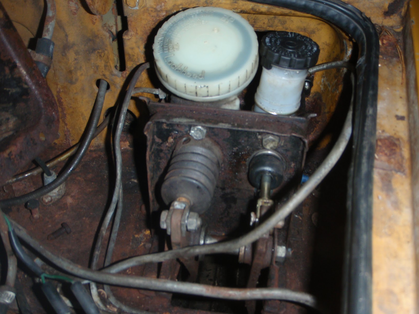 MGB in the Garage Day 8 Pedal box