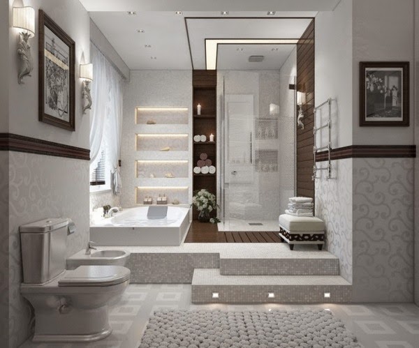 spa bathroom-in-white Beauty Spa Design