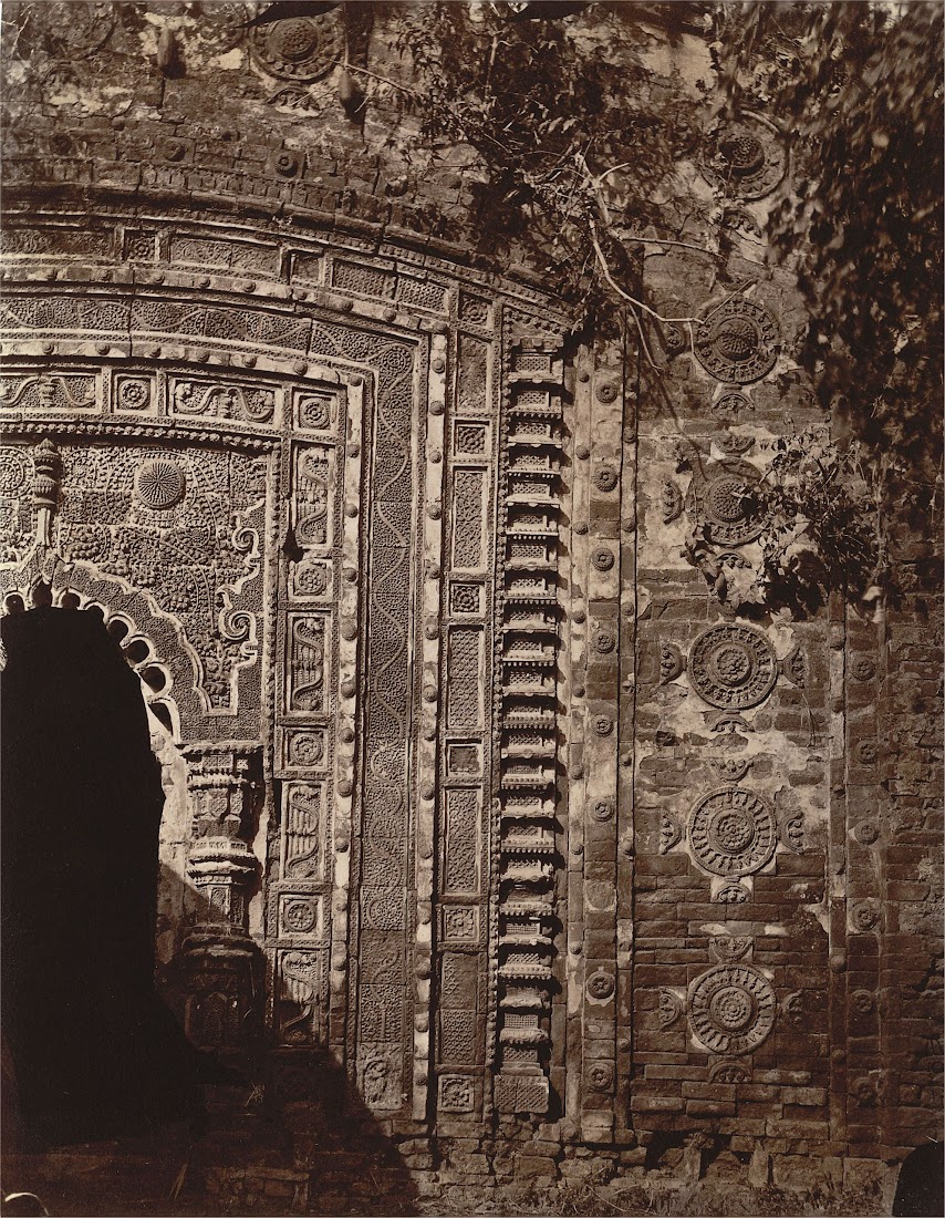Sculptured Façade around the Doorway of the Radharaman Temple at Village of Para, Manbhum District (Now in Purulia District), Bengal - 1872
