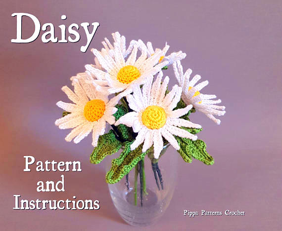 daisy flower crochet pattern